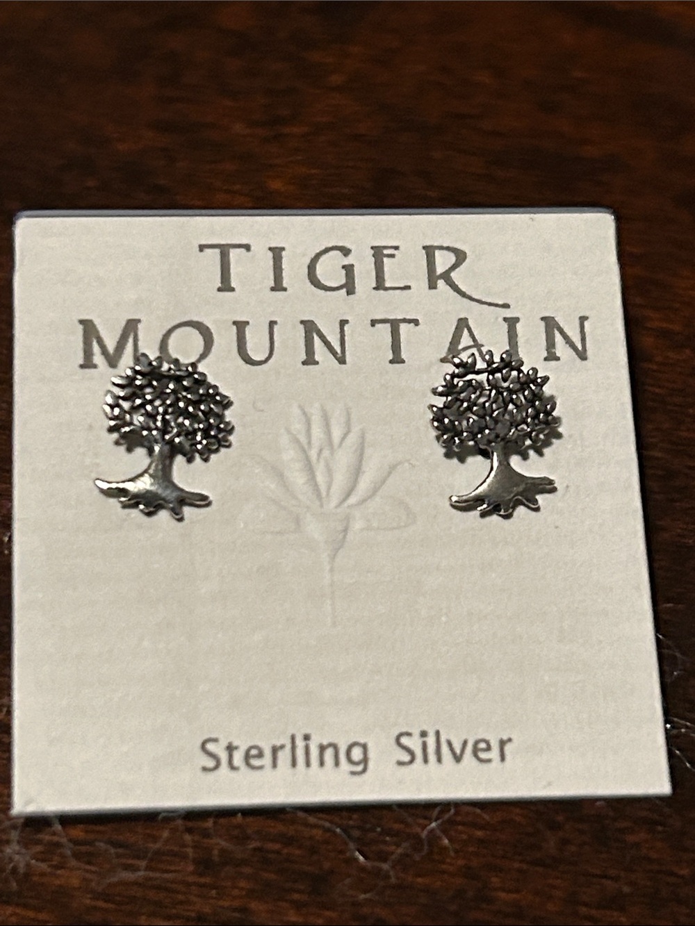 925 Sterling Silver Tree Earrings